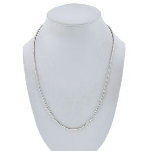 Vintage AG 925 KA 699 Sterling Silver 2.0mm Textured Snake Chain Necklace 20"
